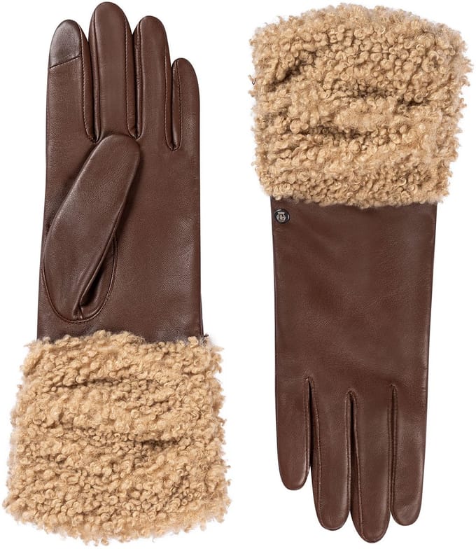 Roeckl Montrose Handschoenen Leder - Dames - walnut