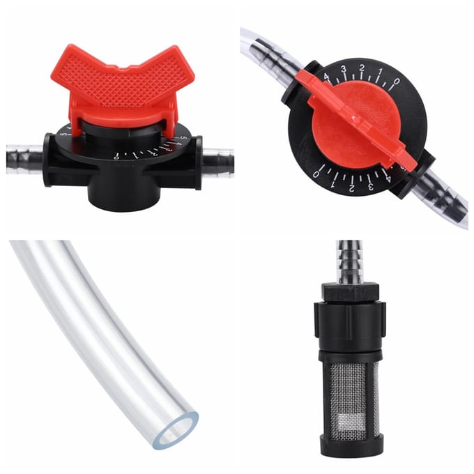 Tuinberegeningsapparaat Kit G3/4 Meststofinjector Schakelaar Filter Waterbuis white