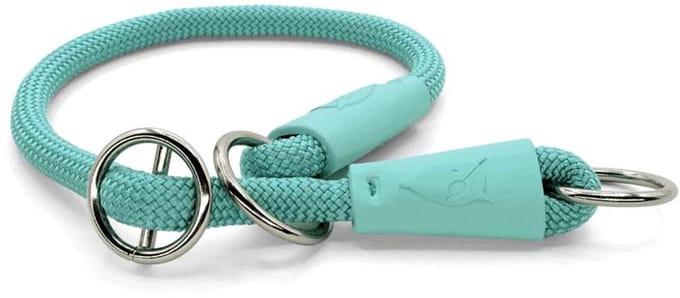 Morso - Half Slip Halsband Hond Regular Rope Gerecycled Aquamarine Blauw