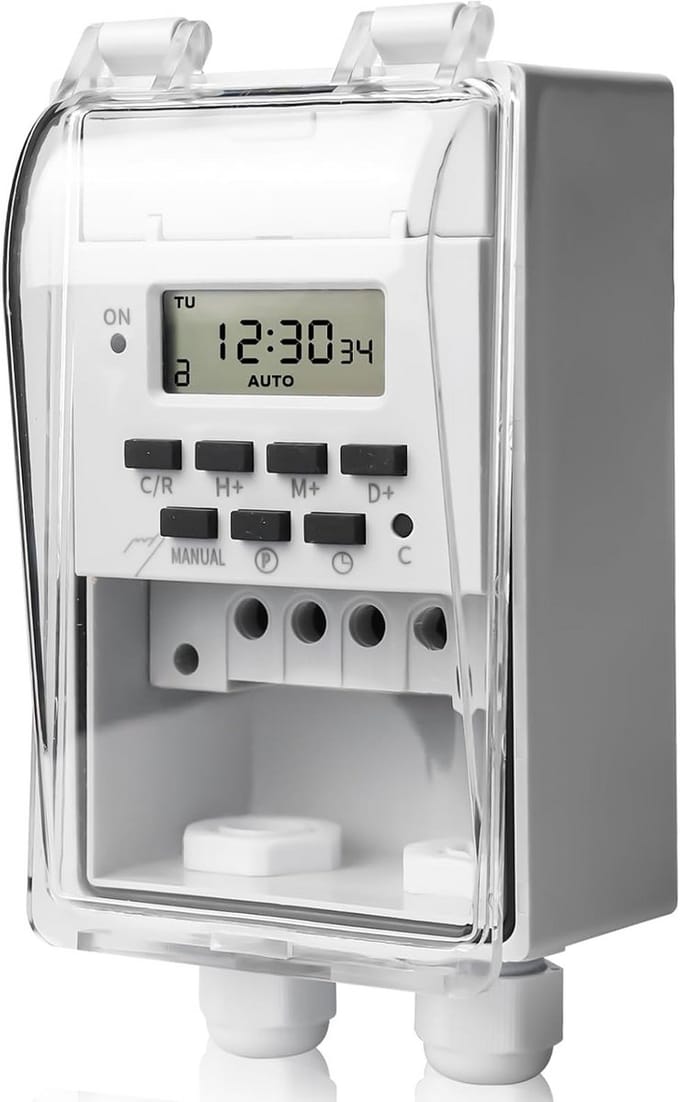 Digitale Programmeerbare Tijdschakelaar met LCD Display - Multifunctioneel Interval Relais