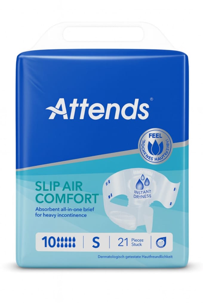 Attends Slip Air Comfort 10 Small - 1 paquet de 21 protections