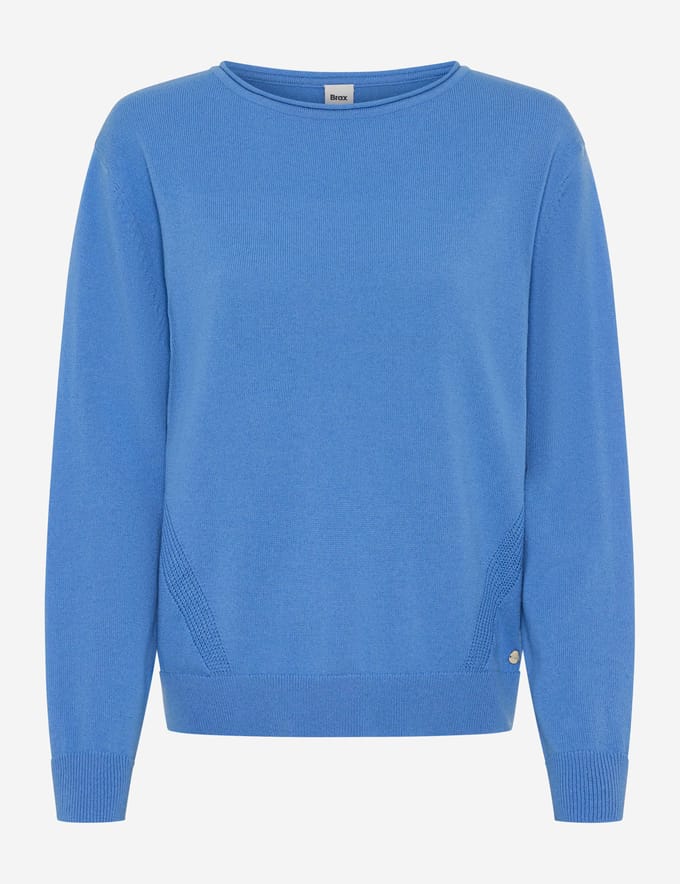 Brax Dames Trui  Style LISA blue heaven, blauw, maat 38