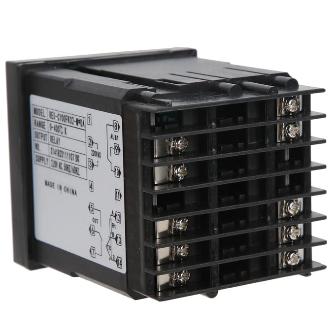BERM PID Thermostaat Digitaal Display Temperatuurregelaar Schakelaar 220V REXC700FK02M x DA black