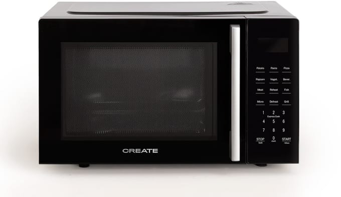 CREATE - Magnetron 23L met grill- en ovenfunctie 1000W - Zwart - MICROWAVE STUDIO