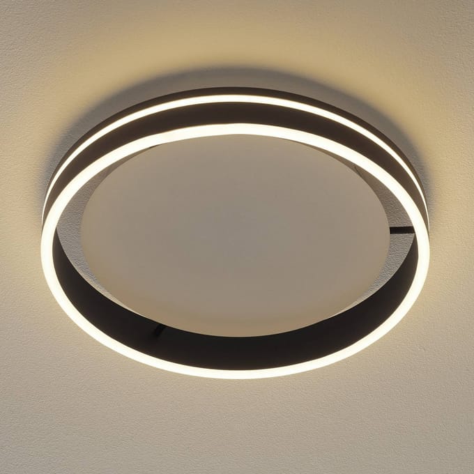 Q-Smart-Home Paul Neuhaus Q-VITO LED plafondlamp 40cm antraciet