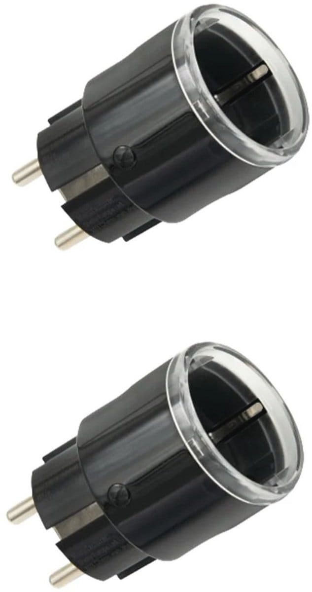 Slimme Plug Gen3 met Matter-ondersteuning - Set van 2 met Stroombewaking en LED-display