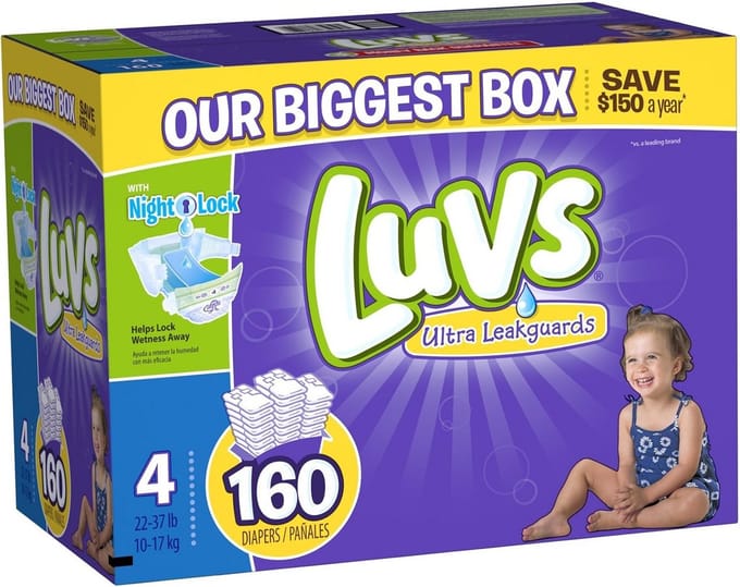 Luiers Maat 4 – 160 Stuks Wegwerpluiers voor Baby's