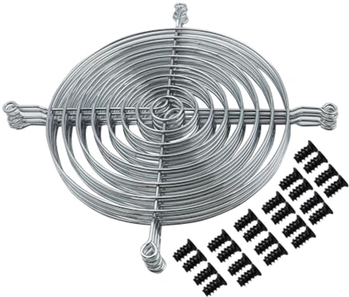 140 mm Ventilatorrooster - 5 Stuks Zilver voor Axiale Ventilatoren