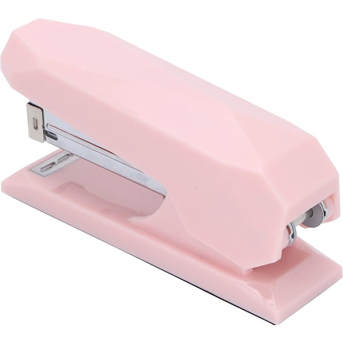 Kleine nietmachine Papier 1,7 inch Diepte 100 nieten Bureau nietmachine 20 vellen capaciteit voor kantoor studiegebruik white