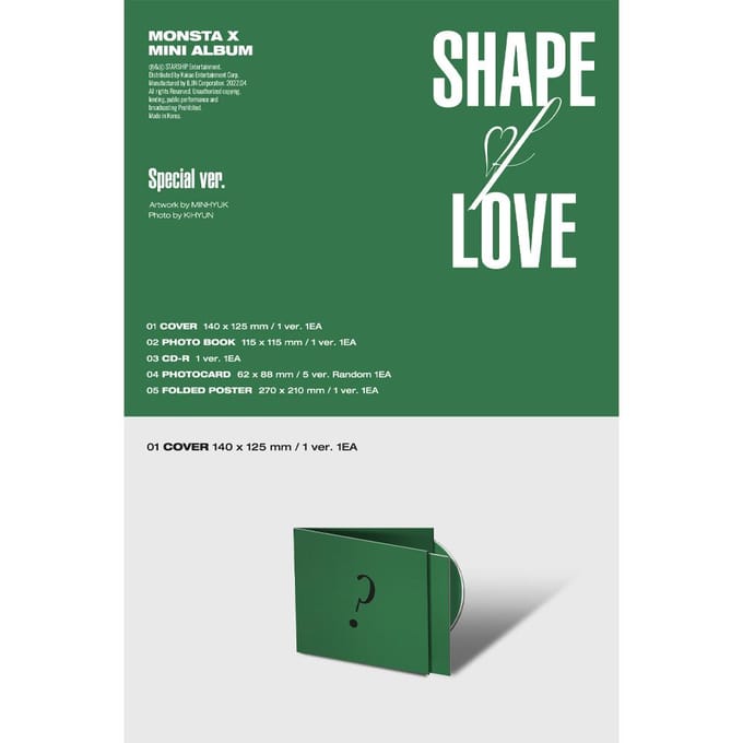 MONSTA X 11th Mini Album 'SHAPE of LOVE' Special Ver.