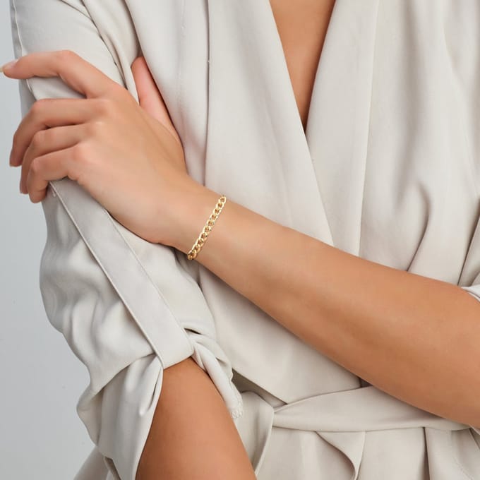 Armband Anker En Gourmette 4,5 Mm 16 - 17,5 - 19 Cm