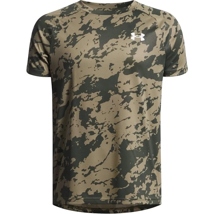 Under Armour UA Tech 2.0 SS Unisex Sportshirt - Groen - Wit