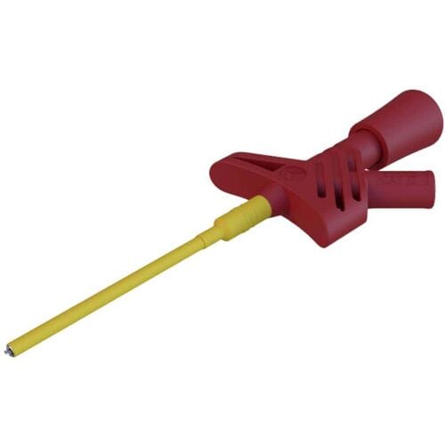 Hirschmann Test & Measurement KLEPS 1600 rt Veiligheids-krokodilklem Steekaansluiting 2 mm CAT II Rood