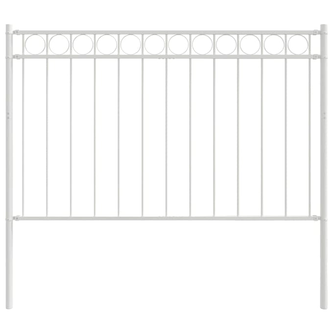 vidaXL Heckelement ASSEN Wit 170 x 150 cm Staal