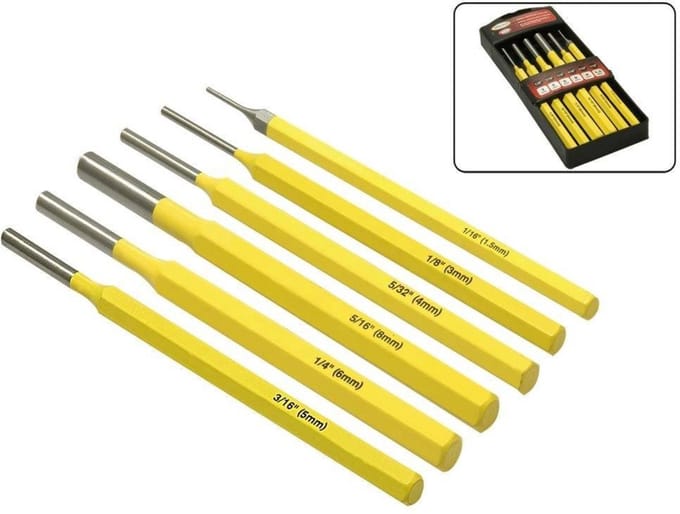 Hofftech Drevel Center Set 1.5 mm - 8 mm Chroom-Vanadium Staal