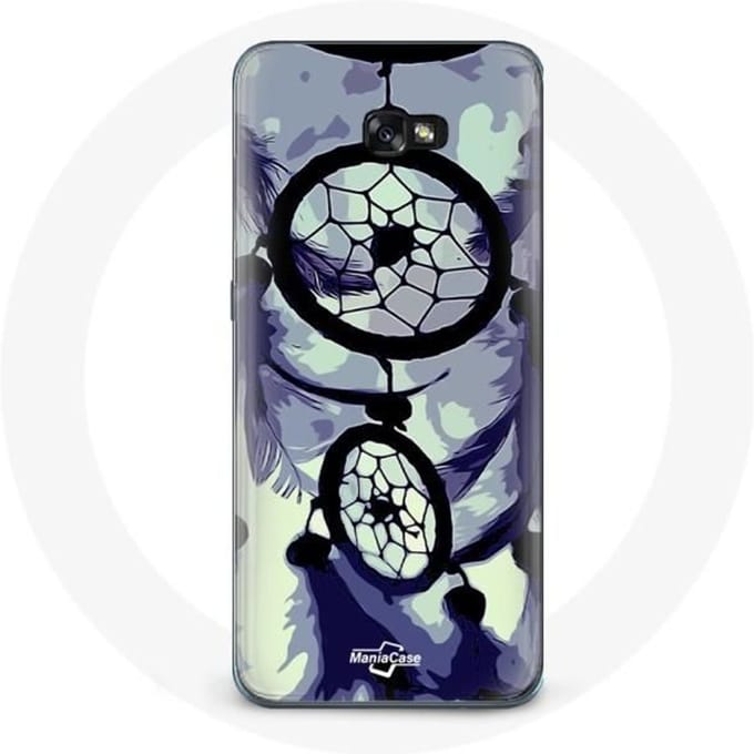 Case voor Samsung Galaxy A8 2016 Dreamcatcher paars grijs en zwart