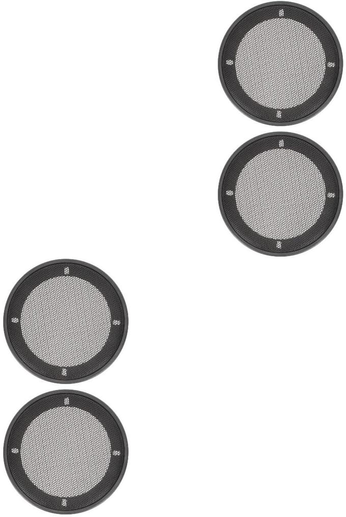 Luidspreker Rooster - Speaker Grille - Autos Audio - Beschermt Bas - 4 Stuks - Zwart