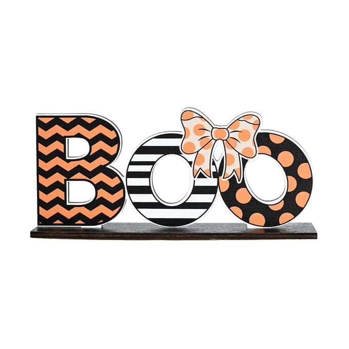 Halloween Scène Decoraties Geestenfeest Bureau Houten Ornamenten Feestdecoraties black