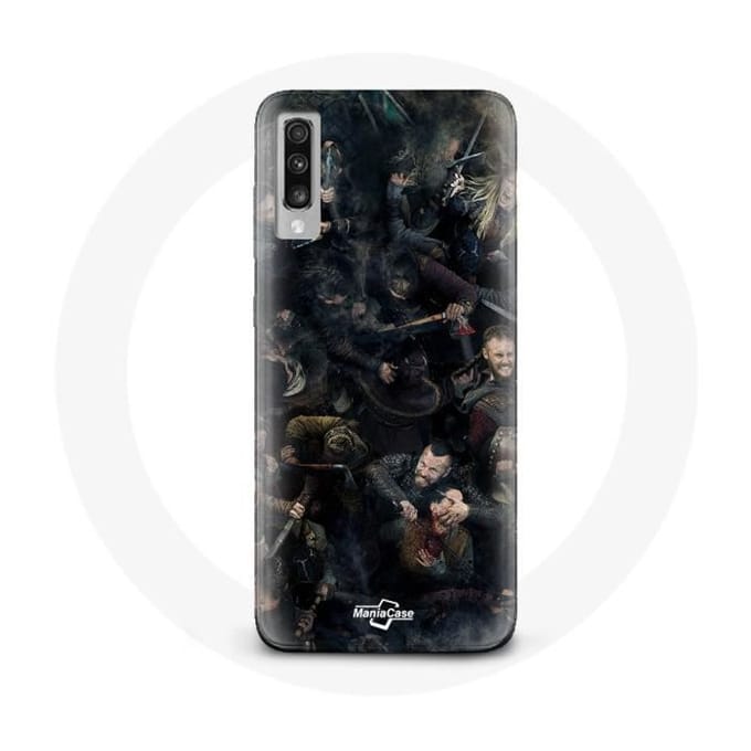 Coque pour Samsung Galaxy A70 Vikings Teaser Saison 6 Affiche Personnages Art