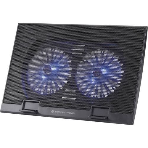 Conceptronic THANA02B Cooling-pad voor laptop In hoogte verstelbaar