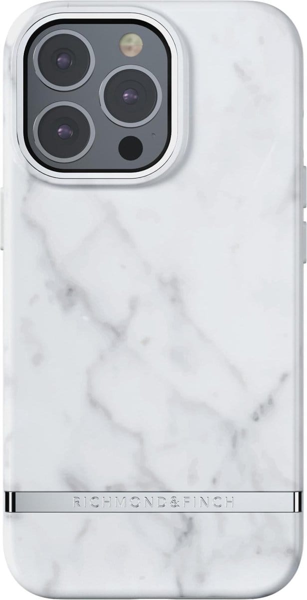 Richmond & Finch White Marble hoesje voor iPhone 13 Pro Max - wit