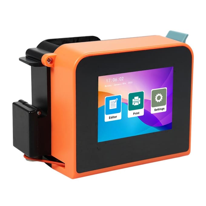 Bisofice Mini imprimante portable imprimante à jet d'encre portable 600DPI imprimante de code à jet d'encre haute définition vert