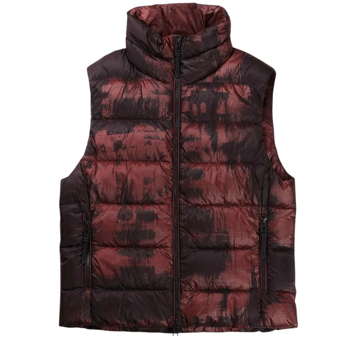 Belstaff Abstract Laurel Lava Red Gilet Donsjas