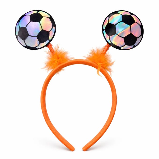 Oranje Voetbal Diadeem – Unisex One Size – EK/WK Supporters & Koningsdag – Feestaccessoire