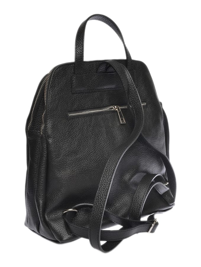 Isabella Rhea Zwart Rundleer Tas