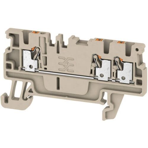 Weidmüller 1552740000 Doorgangsklem 3.50 mm Spanveer Beige 50 stuk(s)