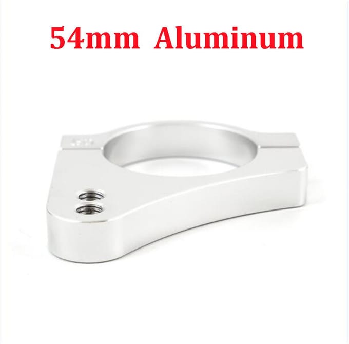 CNC aluminium moto 54mm fourche direction amortisseur montage pince Tube support x1 white