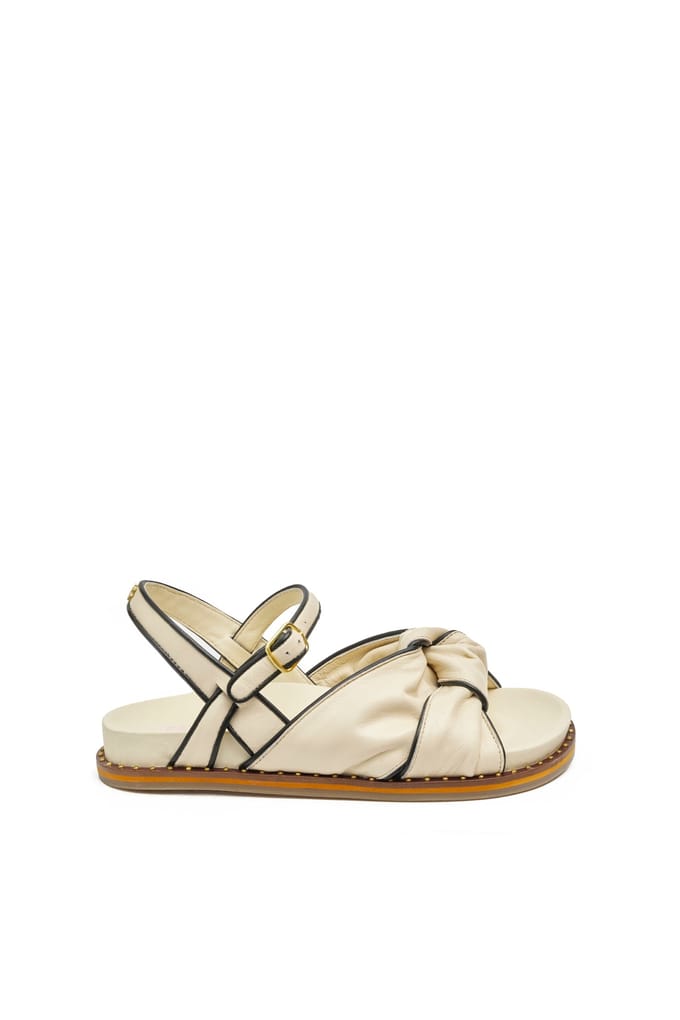 Fabienne Chapot Sasa Sandal Cream White Maat: 36 | Sandalen Outlet | Dames | Wit
