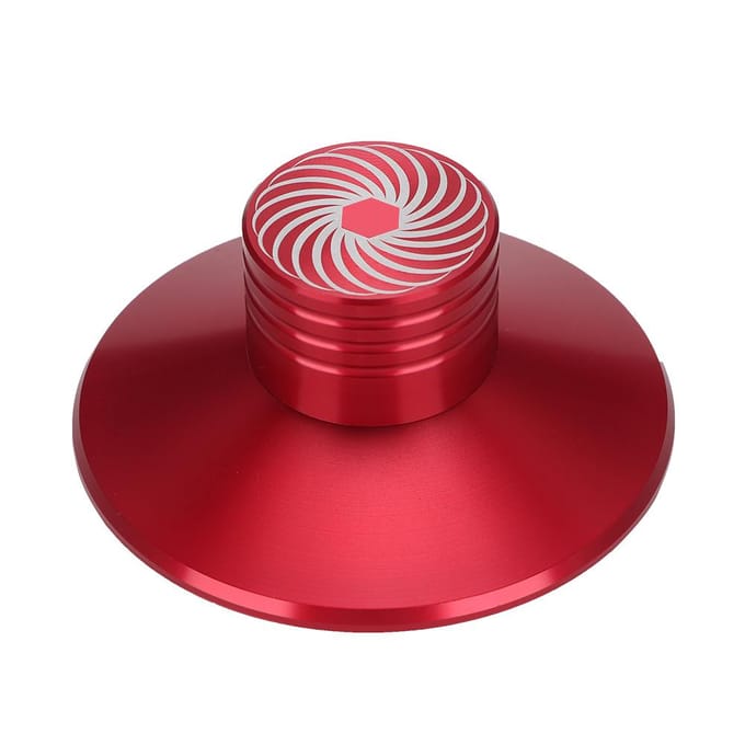 Vinylplaat o Draaitafel Stabilisator Klem Aluminium Gewichtsklem Rood rood
