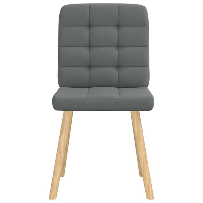 vidaXL - Eetkamerstoelen - 6 - st - stof - donkergrijs