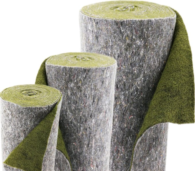 Groene oevermat, hellingmat, vijverrandmat (7m x 1m) voor vijverfolie