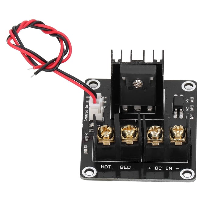 Verwarmd Bed Module Verwarmd Bed Uitbreidingsbord Hoog Vermogen Grote Stroom MOS Buis voor 3D Printer black