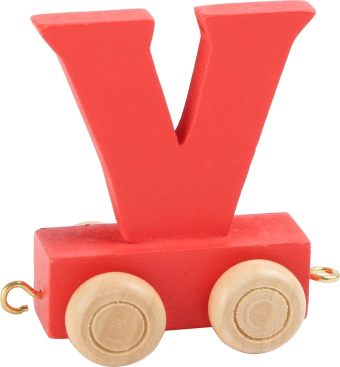 Small Foot - Wooden Letter Train Color - V