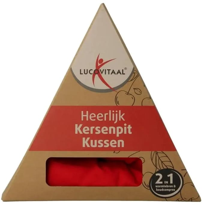 Lucovitaal Kersenpit Kussen Vierkant 27 x 27 cm