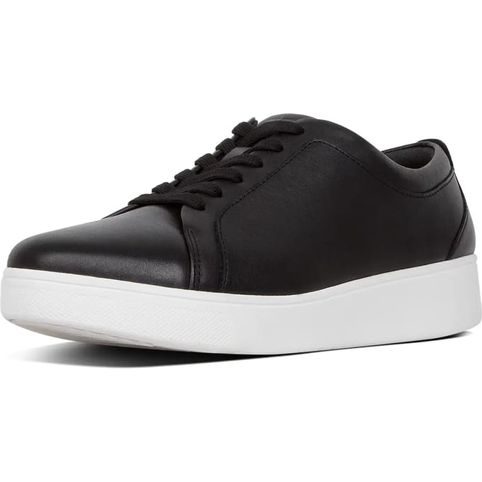 FitFlop Rally sneakers leather ZWART - Maat 37
