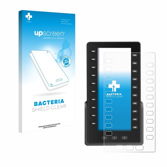 upscreen - Screenprotector voor Snom D8C Uitbreidingsmodule - Folie Beschermfolie transparant antibacterieel