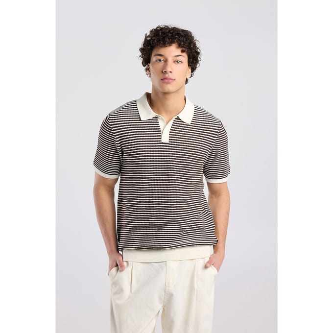 America Today Kenneth Brown/white Taglia: L | Polo Outlet | Uomo | Marrone