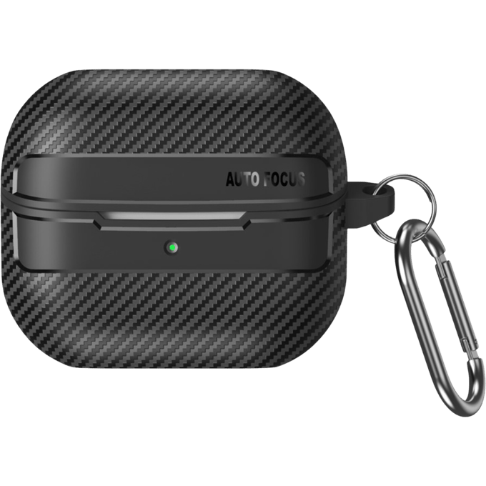 CaseBody Samsung Galaxy Buds3 (Pro/FE) Carbon Shockproof Hoesje Zwart