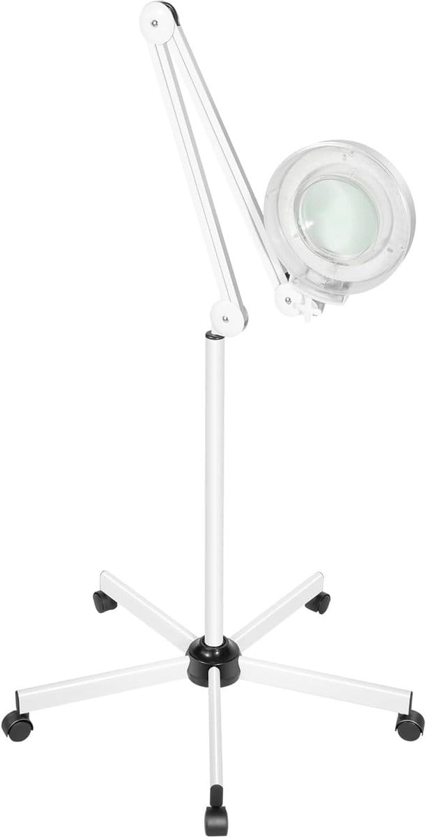 Vergrootlamp met Licht - Staande Loep - Precisiewerk & Hobby - 8x Vergroting - 1.5m Snoer - Wit