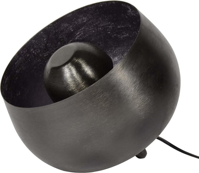 Dimehouse Industriële Vloerlamp - Basel - 28 cm - Zwart - Nickel