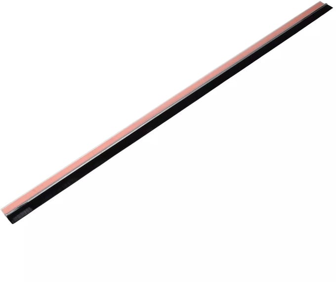 Benson Tochtstrip borstel - 100 cm - transparant PVC - zelfklevend - inkortbaar