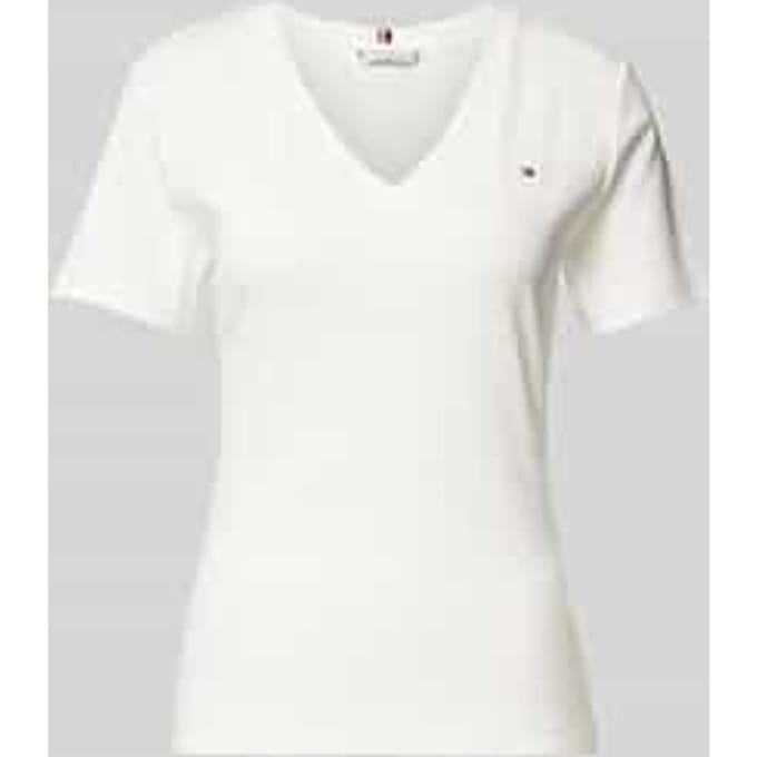Slim fit T-shirt met logostitching, model 'CODY'