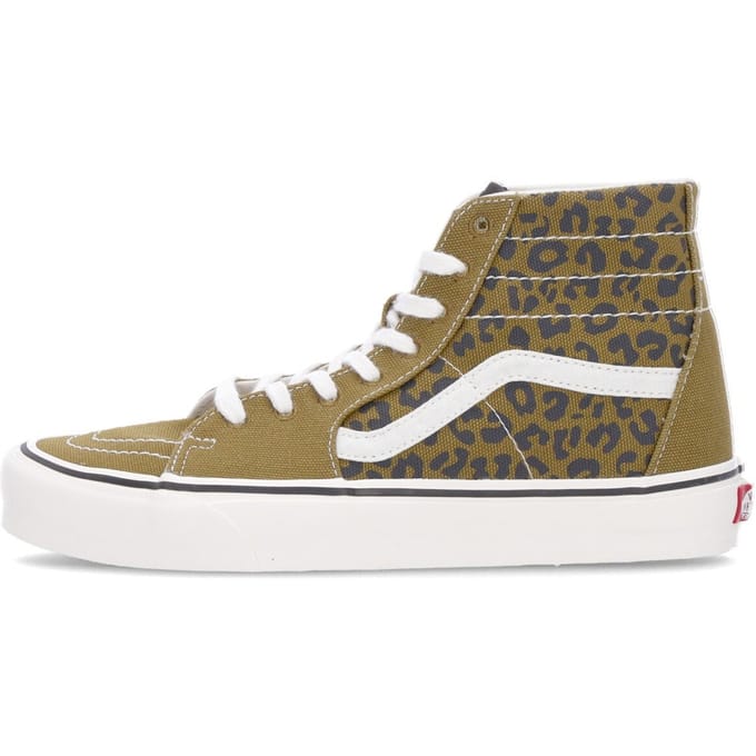 Sk8-hi taps toelopende legerluipaardhoge herenschoen