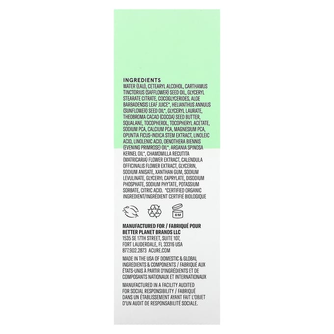 ACURE, Ultra Hydrating Electrolyte Facial Moisturizer, 50 ml (1.7 fl oz) white