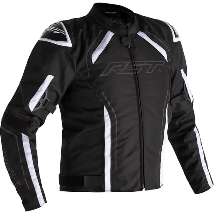 RST S-1 Textiele Jas Zwart Wit - Maat 38 - Jas