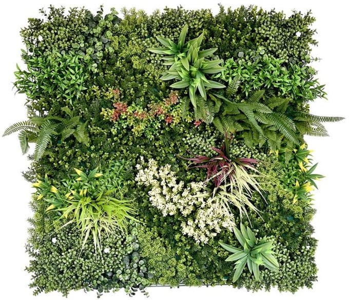 Kunsthaag wandpaneel - Mix blad B - 100x100 cm - plantenwand